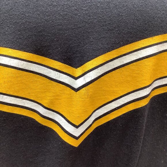 Reebok NFL Pittsburgh Steelers Black T-Shirt Mens XXL 100% Cotton Logo Graphic T - Picture 5 of 6